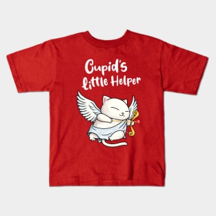 Cupid's Little Helper Cat Kids T-Shirt